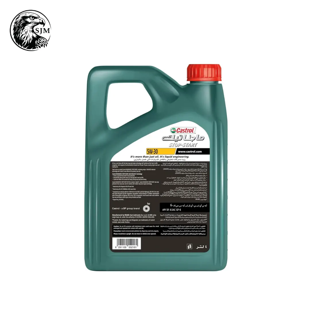 Castrol Magnatec Stop-Start 5W-30 Engine Oil Backside